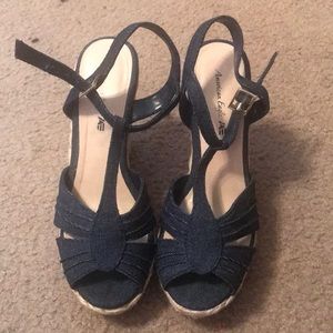 American eagle jean wedges